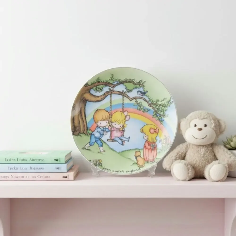 Vintage 1981 Joan Walsh Anglund “Make Each Day A Rainbow” Collectible Plate
